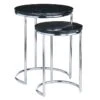 Crosby St Set Of 2 Essex Black Marble Nesting Tables -Furniture Series Store crosby st set of 2 essex black marble nesting tables
