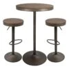 Dakota 3-Piece Antique Bronze Dining Table Set 2 Dakota 3-Piece Antique Bronze Dining Table Set -Furniture Series Store dakota 3 piece antique bronze dining table set