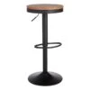 Dakota Adjustable Modern Industrial Black Barstool, 29" 2 Dakota Adjustable Modern Industrial Black Barstool, 29" -Furniture Series Store dakota adjustable modern industrial black barstool 29