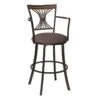 Devon Oversized Brown Barstool With Arms, 30" -Furniture Series Store devon oversized brown barstool with arms 30