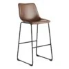 Drake Modern Faux Leather Industrial Barstool, Espresso 2 Drake Modern Faux Leather Industrial Barstool, Espresso -Furniture Series Store drake modern faux leather industrial barstool espresso