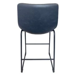 Drake Navy Blue Faux Leather Counter Stool 9 Drake Navy Blue Faux Leather Counter Stool -Furniture Series Store drake navy blue faux leather counter stool 3