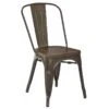 Dublin Metal & Ash Wood Dining Chair -Furniture Series Store dublin metal ash wood dining chair