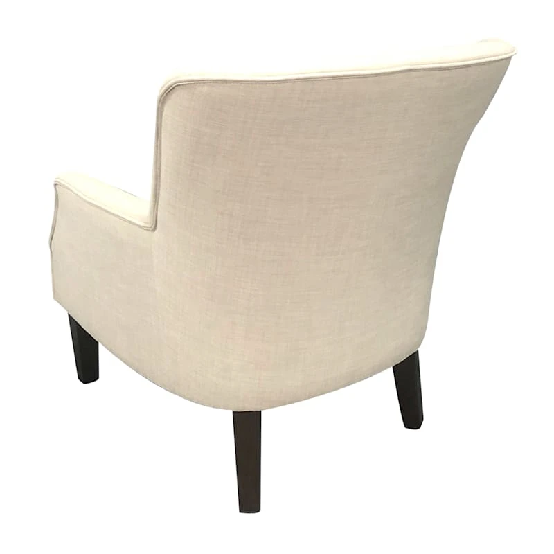 Emilee Cream Upholstered Accent Chair 5 Emilee Cream Upholstered Accent Chair - Image 3