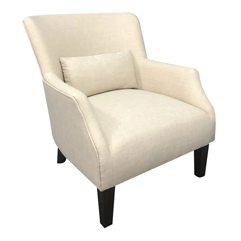 Emilee Cream Upholstered Accent Chair 3 Emilee Cream Upholstered Accent Chair