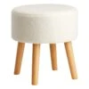 Emmy Ottoman, Sherpa Cream -Furniture Series Store emmy ottoman sherpa cream