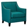 Erica Teal Accent Chair With Nailhead Trim 1 Erica Teal Accent Chair With Nailhead Trim -Furniture Series Store erica teal accent chair with nailhead trim