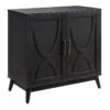 Ezra 2-Door Dark Brown Cabinet With Gold Handle -Furniture Series Store ezra 2 door dark brown cabinet with gold handle