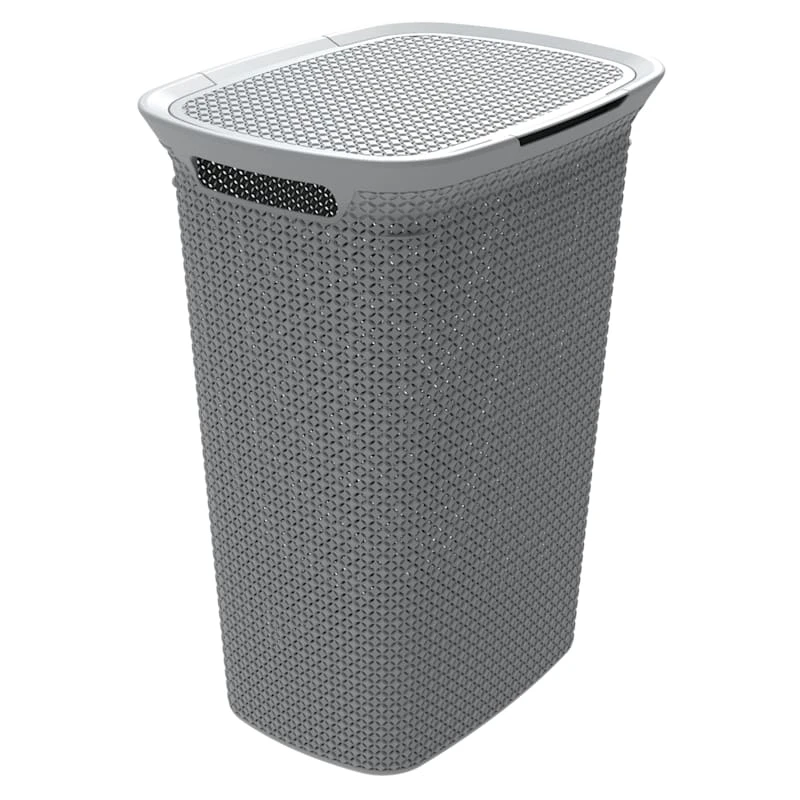 Ezy Storage Laundry Hamper, Grey 3 Ezy Storage Laundry Hamper, Grey