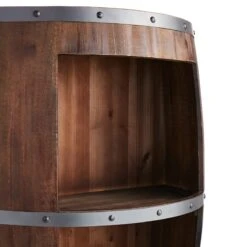 Faux Wine Barrel 2 Tier Display Shelf 13 Faux Wine Barrel 2 Tier Display Shelf -Furniture Series Store faux wine barrel 2 tier display shelf 4