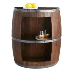 Faux Wine Barrel 2 Tier Display Shelf 15 Faux Wine Barrel 2 Tier Display Shelf -Furniture Series Store faux wine barrel 2 tier display shelf 6
