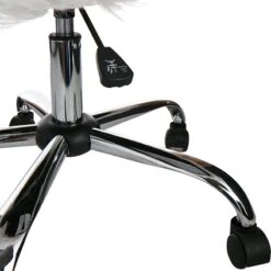 Fiona Adjustable Office Chair, White Faux Fur 17 Fiona Adjustable Office Chair, White Faux Fur -Furniture Series Store fiona adjustable office chair white faux fur 7