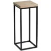 Fiona Wood Top Plant Stand With Metal Base, Small -Furniture Series Store fiona wood top plant stand with metal base small
