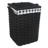 Floor Standing Hamper With Printed Buffalo Check Designed Liner, Medium 2 Floor Standing Hamper With Printed Buffalo Check Designed Liner, Medium -Furniture Series Store floor standing hamper with printed buffalo check designed liner medium