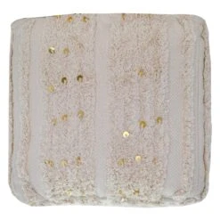 Found & Fable Amala Sequin Tufted Pouf -Furniture Series Store found fable amala sequin tufted pouf 2