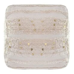 Found & Fable Amala Sequin Tufted Pouf -Furniture Series Store found fable amala sequin tufted pouf 4