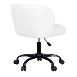Found & Fable Aubrey Office Chair, White Sherpa 9 Found & Fable Aubrey Office Chair, White Sherpa -Furniture Series Store found fable aubrey office chair white sherpa 2