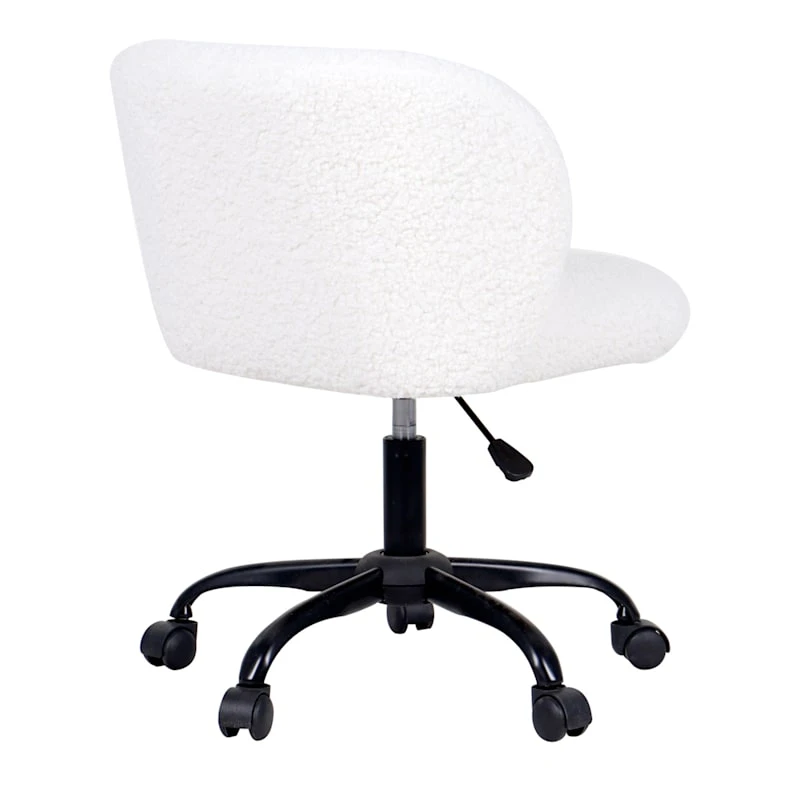 Found & Fable Aubrey Office Chair, White Sherpa 5 Found & Fable Aubrey Office Chair, White Sherpa - Image 3