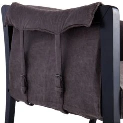 Found & Fable Axl Grey Faux Leather Armchair -Furniture Series Store found fable axl grey faux leather armchair 3