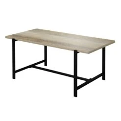 Found & Fable Loggy Wood & Metal Dining Table, 71" -Furniture Series Store found fable loggy wood metal dining table 71 2