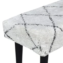 Found & Fable Zuri Cream & Black Tufted Bench -Furniture Series Store found fable zuri cream black tufted bench 6