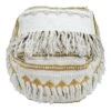 Francis Handwoven Fringe Pouf, 18" 2 Francis Handwoven Fringe Pouf, 18" -Furniture Series Store francis handwoven fringe pouf 18