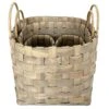 Grey Wash Chip Wood Basket 1 Grey Wash Chip Wood Basket -Furniture Series Store grey wash chip wood basket