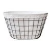 Grid Patterned Wire Laundry Basket -Furniture Series Store grid patterned wire laundry basket