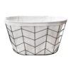 Herringbone Pattern Wire Laundry Basket -Furniture Series Store herringbone pattern wire laundry basket