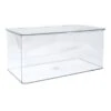 Hinged Clear Storage Bin Set, Large -Furniture Series Store hinged clear storage bin set large