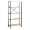 Honeybloom 4-Tier Burnaby Wood & Metal Shelf -Furniture Series Store honeybloom 4 tier burnaby wood metal shelf