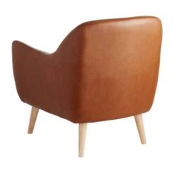 Honeybloom Braxton Faux Leather Chair -Furniture Series Store honeybloom braxton faux leather chair 2