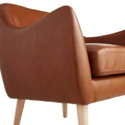 Honeybloom Braxton Faux Leather Chair -Furniture Series Store honeybloom braxton faux leather chair 3