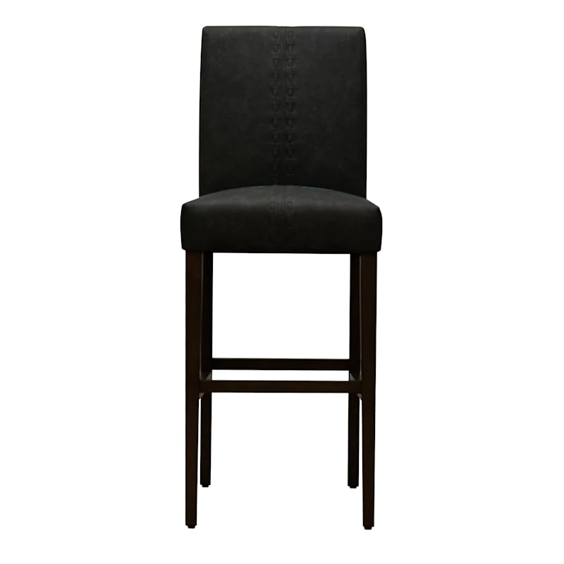 Honeybloom Brown Baseball Stitch Barstool 4 Honeybloom Brown Baseball Stitch Barstool - Image 2