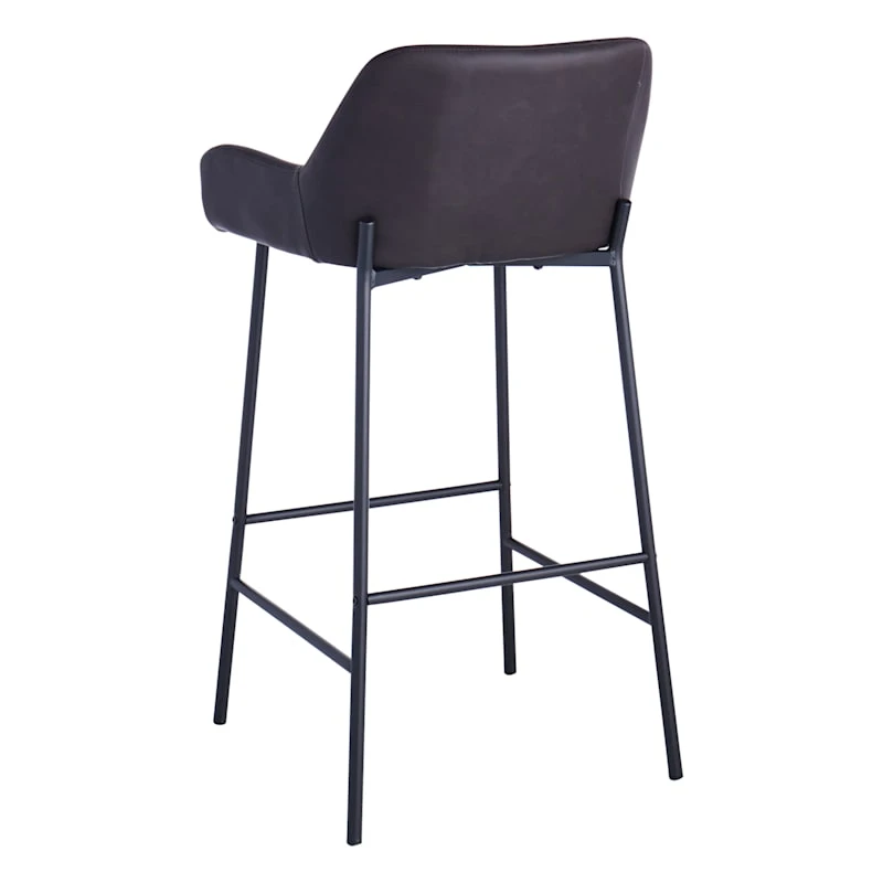 Honeybloom Destin Barstool, Dark Brown 4 Honeybloom Destin Barstool, Dark Brown - Image 2