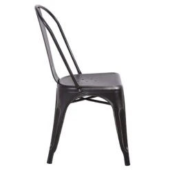 Honeybloom Idris Black Metal Dining Chair 12 Honeybloom Idris Black Metal Dining Chair -Furniture Series Store honeybloom idris black metal dining chair 2