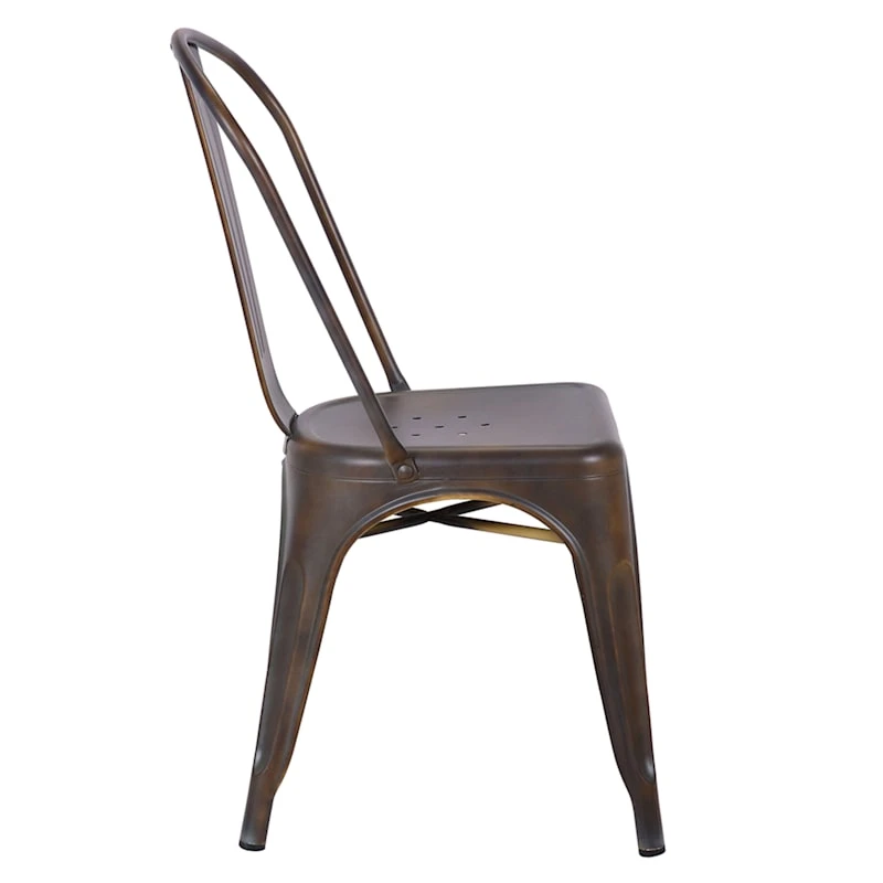 Honeybloom Idris Bronze Metal Dining Chair 5 Honeybloom Idris Bronze Metal Dining Chair - Image 3