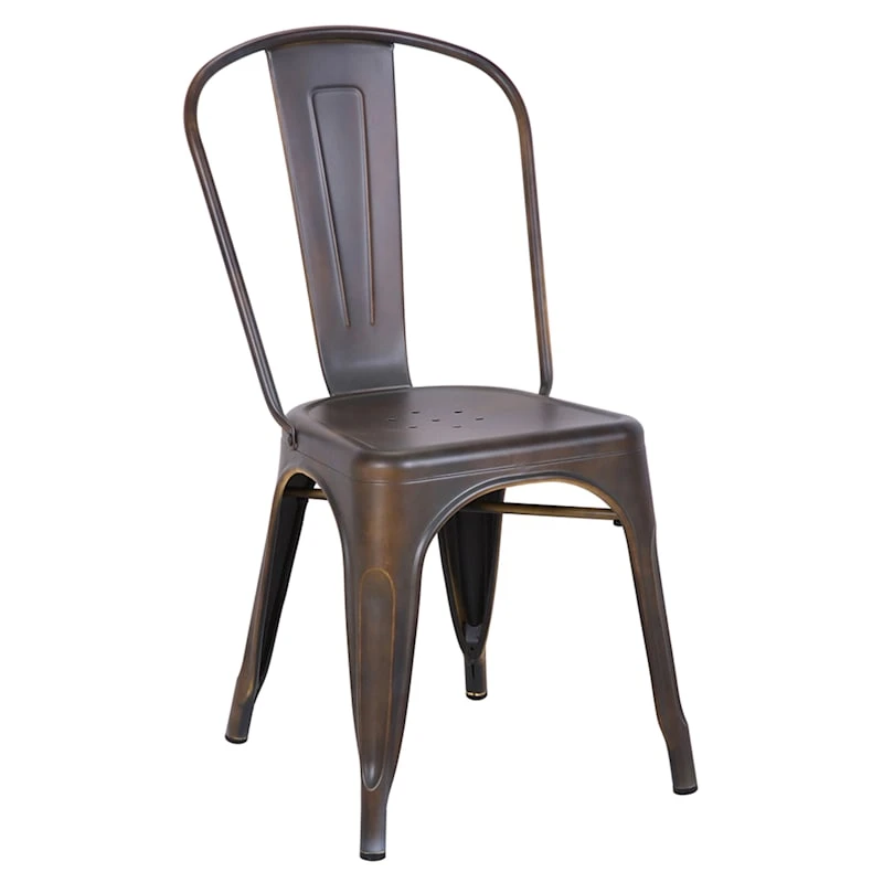 Honeybloom Idris Bronze Metal Dining Chair 3 Honeybloom Idris Bronze Metal Dining Chair