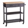 Honeybloom Kaden Kitchen Cart -Furniture Series Store honeybloom kaden kitchen cart