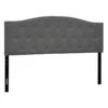 Honeybloom Kane Grey Tufted Headboard, King -Furniture Series Store honeybloom kane grey tufted headboard king