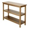 Honeybloom Miller 3-Shelf Wooden Console Table 1 Honeybloom Miller 3-Shelf Wooden Console Table -Furniture Series Store honeybloom miller 3 shelf wooden console table