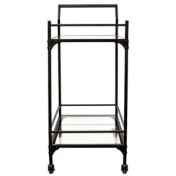 Honeybloom Sage Frost Bar Cart -Furniture Series Store honeybloom sage frost bar cart 2