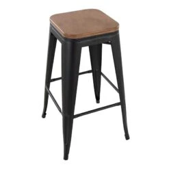 Honeybloom Westfield Barstool, Black -Furniture Series Store honeybloom westfield barstool black 3