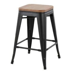 Honeybloom Westfield Counter Stool, Black -Furniture Series Store honeybloom westfield counter stool black 2