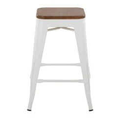 Honeybloom Westfield Counter Stool, White -Furniture Series Store honeybloom westfield counter stool white 1