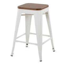 Honeybloom Westfield Counter Stool, White -Furniture Series Store honeybloom westfield counter stool white 2
