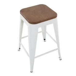 Honeybloom Westfield Counter Stool, White -Furniture Series Store honeybloom westfield counter stool white 3