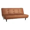 Honeybloom Wyatt Push Back Sofa, Cognac Faux Leather -Furniture Series Store honeybloom wyatt push back sofa cognac faux leather