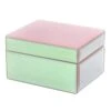 Iridescent Veneered Glass Box, 5x4 1 Iridescent Veneered Glass Box, 5x4 -Furniture Series Store iridescent veneered glass box 5x4 1