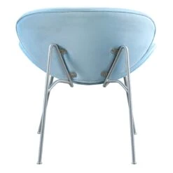 Jagger Accent Chair With Silver Metal Legs, Blue 7 Jagger Accent Chair With Silver Metal Legs, Blue -Furniture Series Store jagger accent chair with silver metal legs blue 2